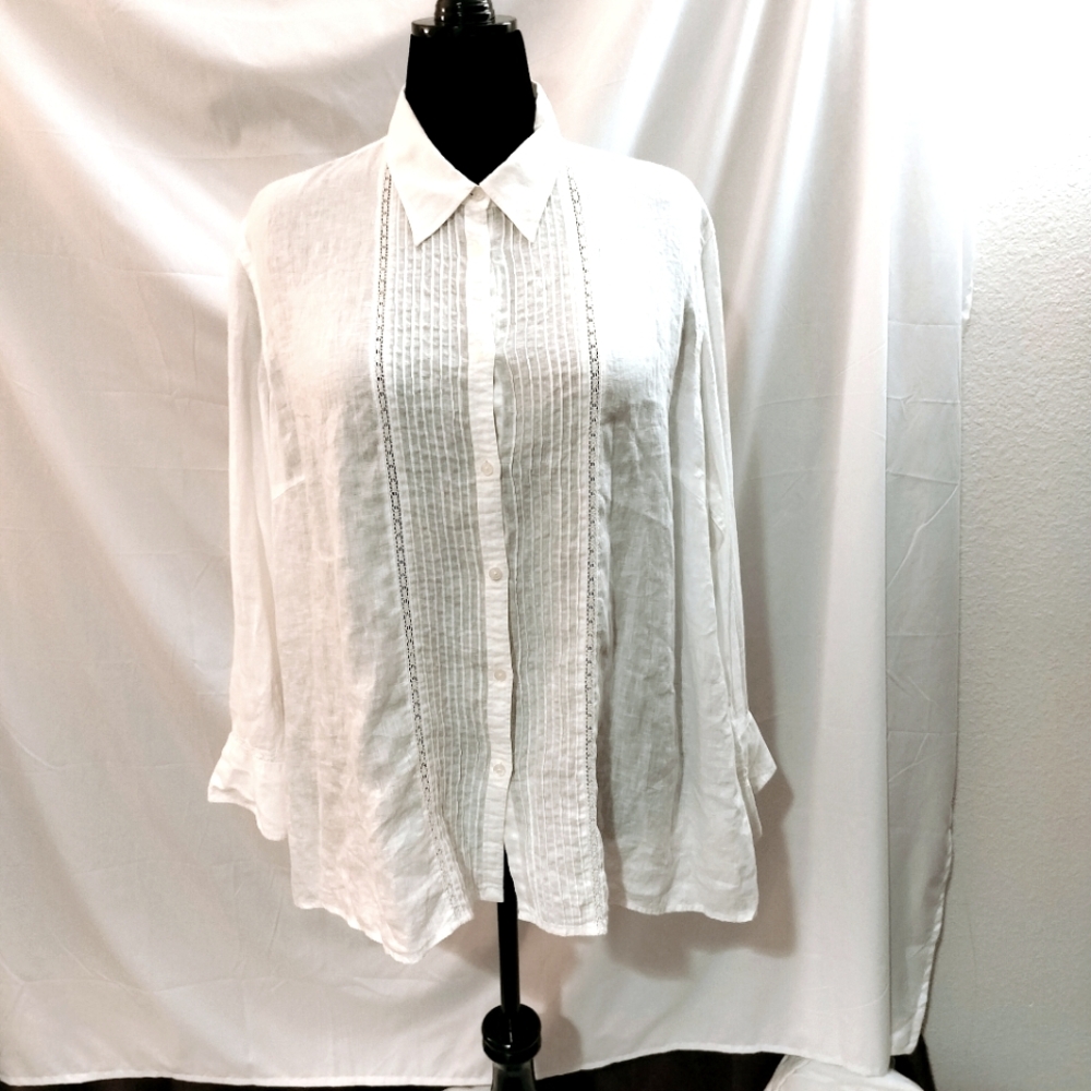 Ralph Lauren Plus Size Linen Shirt